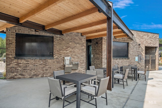 view of patio / terrace with outdoor dining space