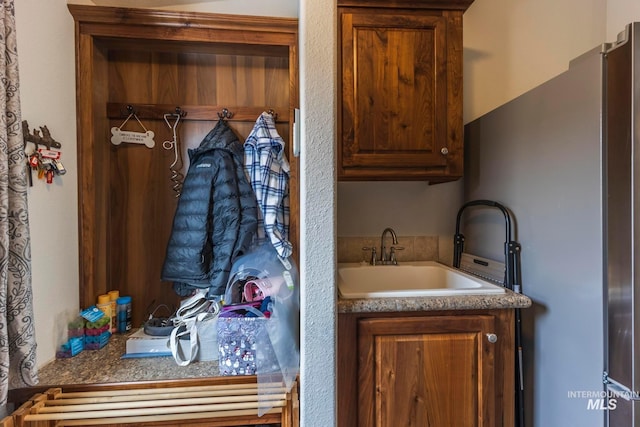 interior space featuring a sink