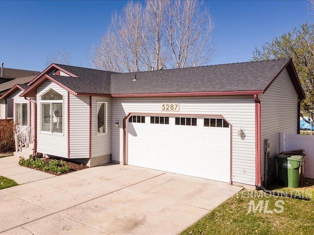 5287 Stuart Ave, Chubbuck, ID 83202 - single story home with an attached garage and driveway