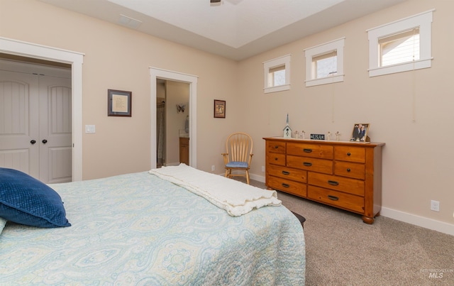 818 W Dallan Woods Way, Nampa, ID 83686 - bedroom featuring light colored carpet, multiple windows, and a closet