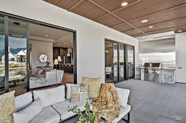 1771 S Riparian Way, Eagle, ID 83616 - view of patio / terrace featuring an outdoor kitchen, grilling area, and outdoor lounge area