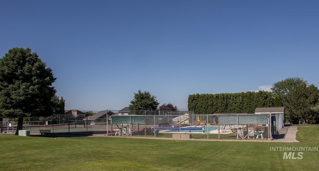 2722 Pascoe Ln, Nampa, ID 83686 - view of yard with a tennis court