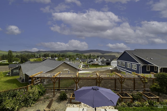 2809 Hampton Ct, Moscow, ID 83843 - fenced backyard with a residential view and a mountain view