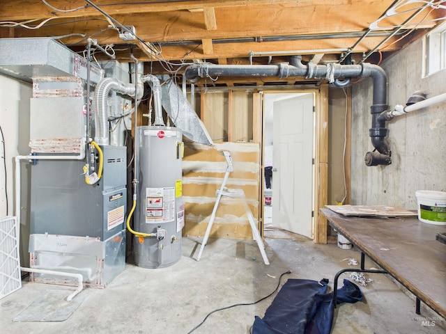 2101 Albion Ave, Burley, ID 83318 - unfinished below grade area featuring gas water heater and heating unit