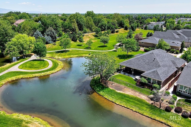 3214 S Arctic Fox Ave, Eagle, ID 83616 - aerial view of residential area with a nearby body of water