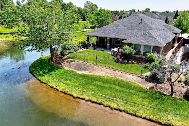 3214 S Arctic Fox Ave, Eagle, ID 83616 - aerial view of property and surrounding area with a large body of water