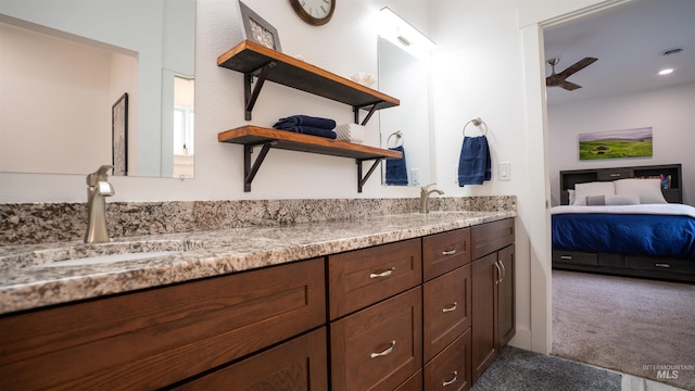 1147 Driscoll Ridge Rd, Troy, ID 83871 - bathroom with double vanity and connected bathroom