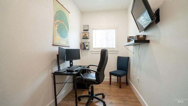 1147 Driscoll Ridge Rd, Troy, ID 83871 - office featuring wood finished floors and baseboards
