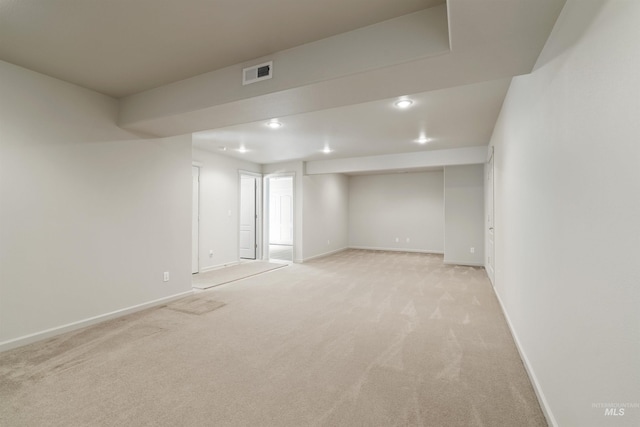 1141 Liberty Dr, Clarkston, WA 99403 - finished basement featuring light colored carpet, baseboards, and recessed lighting