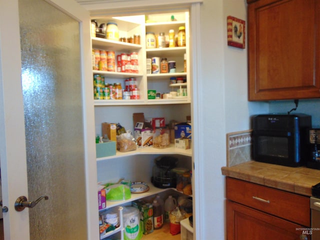 view of pantry