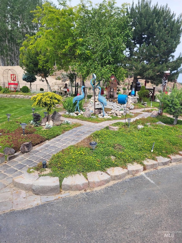 view of yard featuring a playground