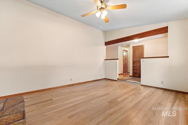 3493 N Buckboard Way, Boise, ID 83713 - spare room with light wood-type flooring and a ceiling fan