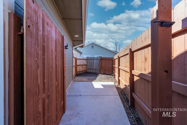 view of patio / terrace with a fenced backyard