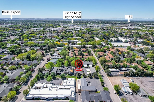 bird's eye view featuring a residential view
