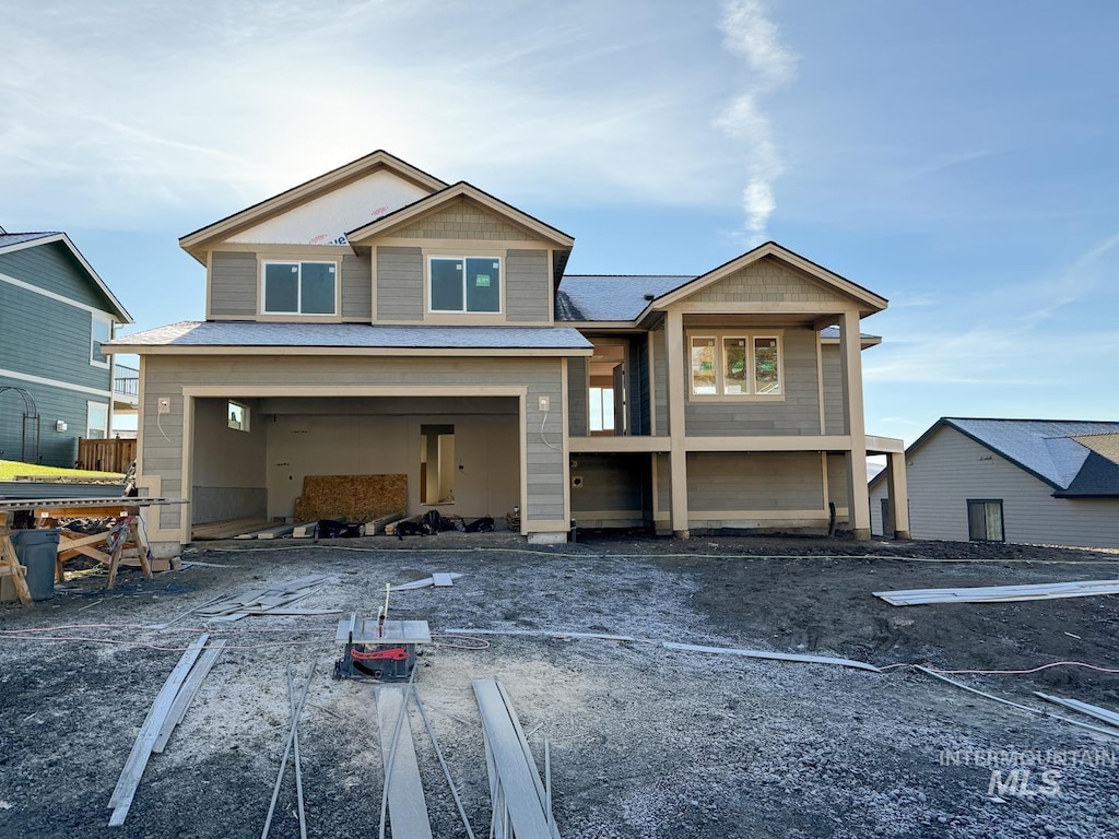 view of front of house with an attached garage