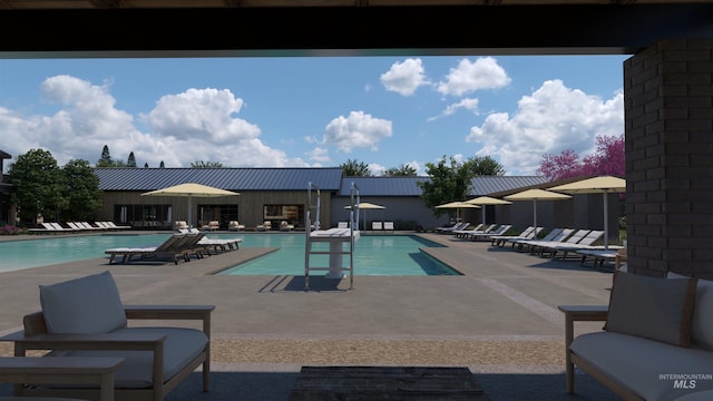 11966 W Zamalek Ct, Kuna, ID 83634 - community pool featuring a patio