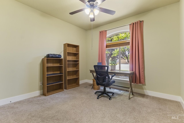 2310 W Herron Loop, Nampa, ID 83686 - carpeted office featuring baseboards and ceiling fan