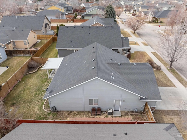 birds eye view of property featuring a residential view