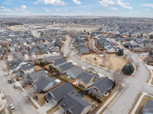 bird's eye view featuring a residential view