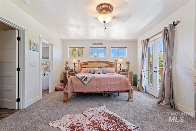 15916 Hill Top Cir, Wilder, ID 83676 - bedroom with access to outside, carpet, and multiple windows