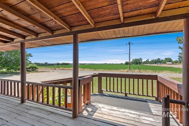 2974 Ua Ave, Emmett, ID 83617 - wooden deck featuring a rural view and a lawn