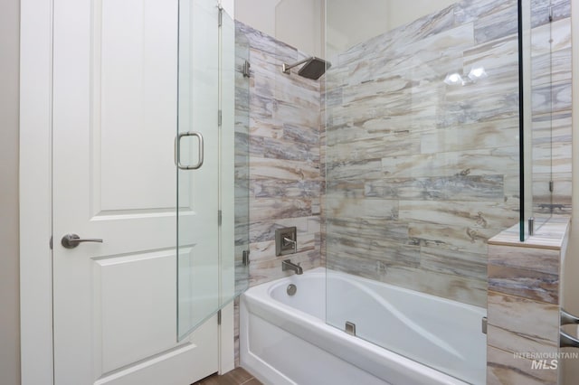 full bathroom with tub / shower combination
