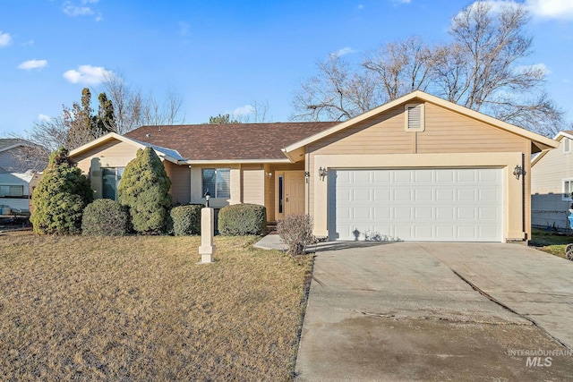 81 N Mirage St, Nampa, ID 83651 - single story home with driveway, a shingled roof, and a garage