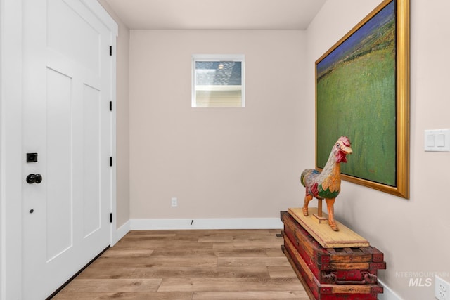 10179 Silversun St, Nampa, ID 83687 - foyer entrance featuring light wood-style floors and baseboards