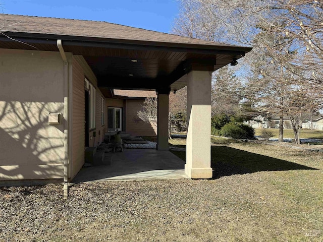 exterior space featuring a patio