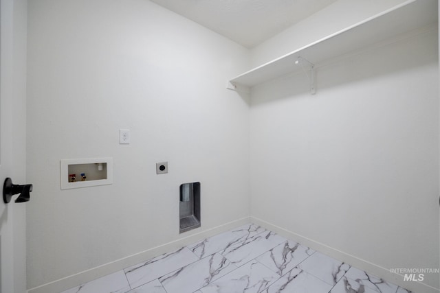 12476 W Kempshire Ct, Star, ID 83669 - washroom with hookup for a washing machine, light marble finish flooring, and hookup for an electric dryer