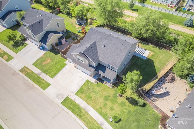 12476 W Kempshire Ct, Star, ID 83669 - aerial perspective of suburban area