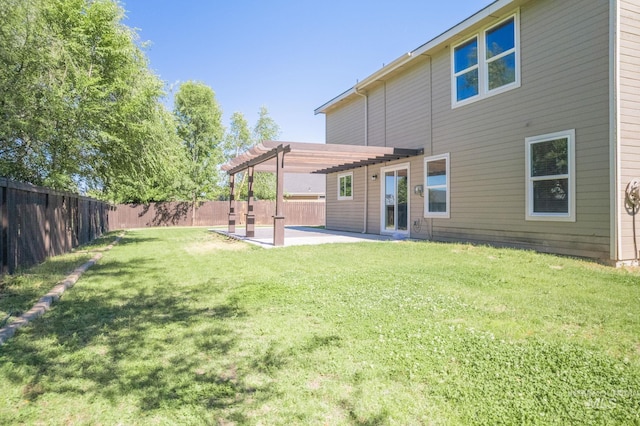 12476 W Kempshire Ct, Star, ID 83669 - rear view of house featuring a pergola, a patio area, and a fenced backyard