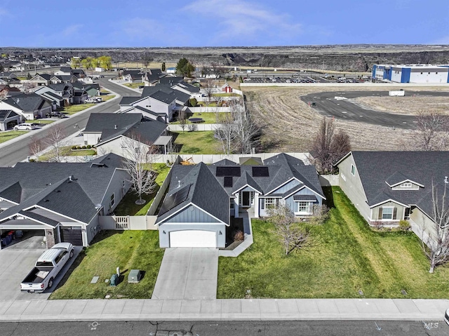 drone / aerial view featuring a residential view