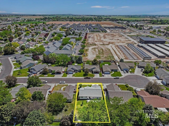 197 Cedarpark Cir, Twin Falls, ID 83301 - aerial view of residential area with property parcel outlined
