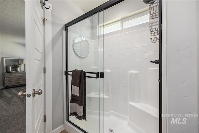 4849 N Willowside Ave, Meridian, ID 83646 - full bath with a shower stall and baseboards