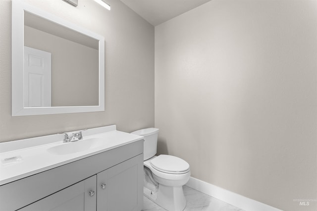 5291 N Midnight Haze Way, Meridian, ID 83646 - bathroom featuring vanity and marble finish flooring
