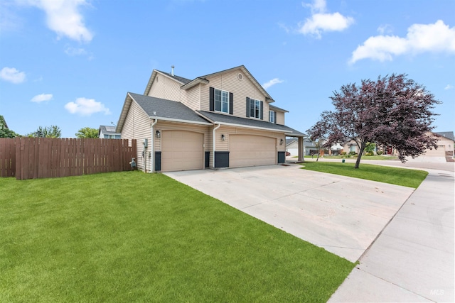 5291 N Midnight Haze Way, Meridian, ID 83646 - view of front of home featuring concrete driveway and an attached garage