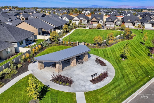 2477 E Galleon Ln, Meridian, ID 83642 - aerial perspective of suburban area