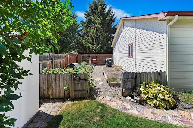 2668 N Morello, Meridian, ID 83646 - view of yard with a fenced backyard and a vegetable garden