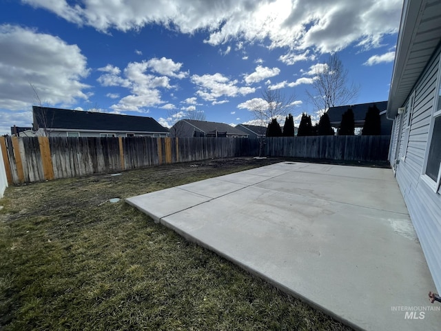 view of patio / terrace with a fenced backyard