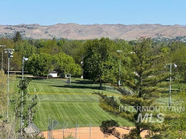surrounding community featuring a mountain view