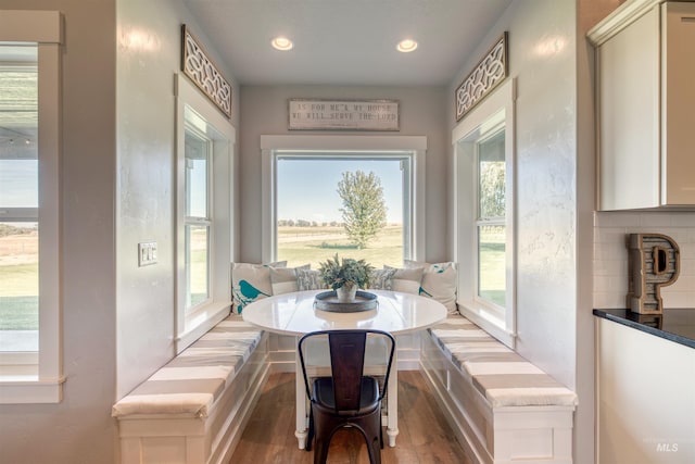 27652 Hop Rd, Caldwell, ID 83607 - dining space with recessed lighting, wood finished floors, and breakfast area