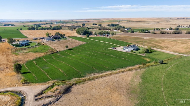 bird's eye view featuring a rural view