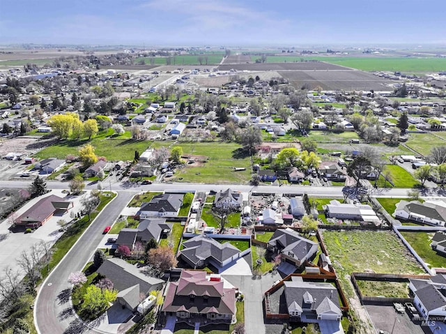 bird's eye view featuring a residential view