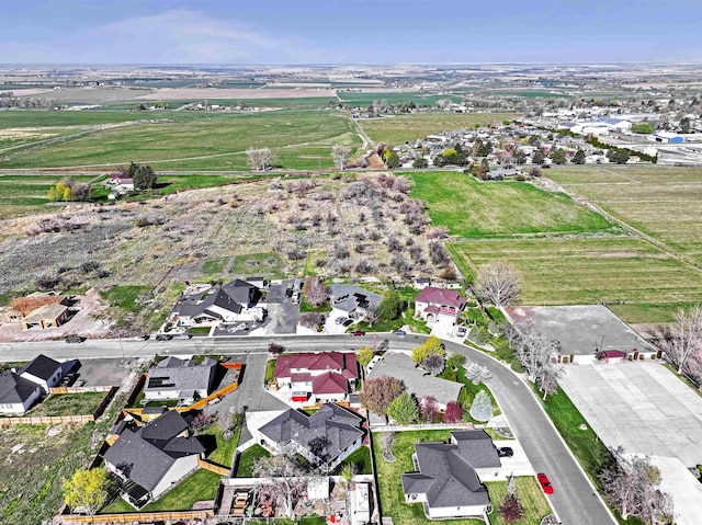 aerial view featuring a residential view