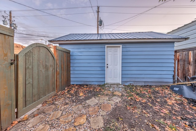 view of outbuilding