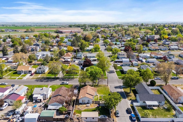 aerial perspective of suburban area