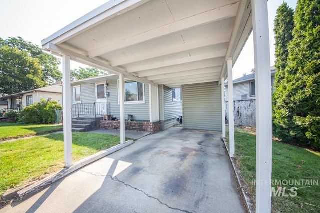 829 Diagonal, Clarkston, WA 99403 - view of patio / terrace with an attached carport