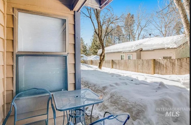 1630 N Davis Ave Unit 19, Mccall, ID 83638 - view of snow covered patio