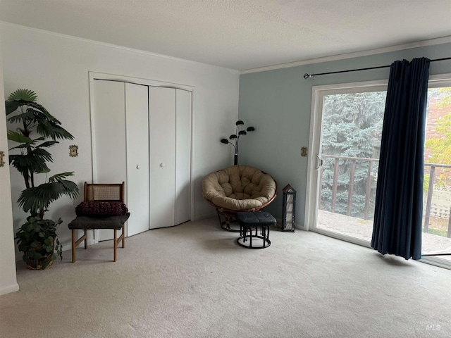 1111 SW 11th Ave, Ontario, OR 97914 - sitting room with crown molding and carpet flooring